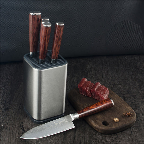 Modern Stainless Steel Knife Stand Holder