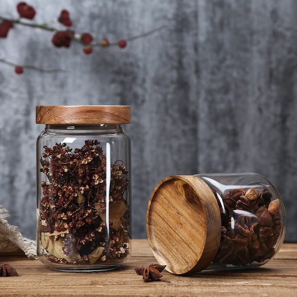 Bohemian Glass Storage Jars
