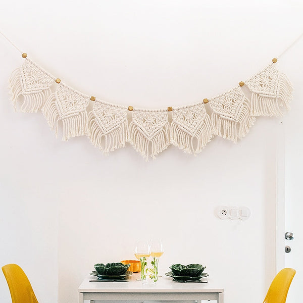 Fringed Woven Banner Tapestry
