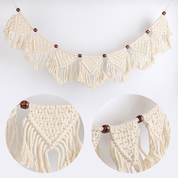 Fringed Woven Banner Tapestry