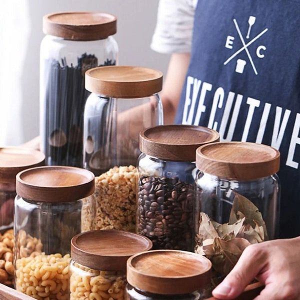 Bohemian Glass Storage Jars