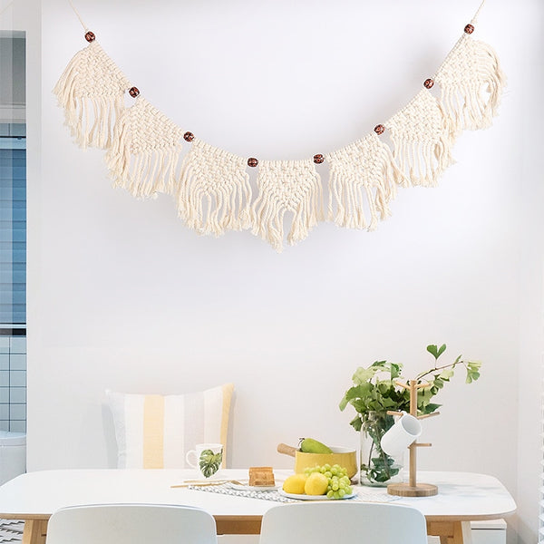 Fringed Woven Banner Tapestry