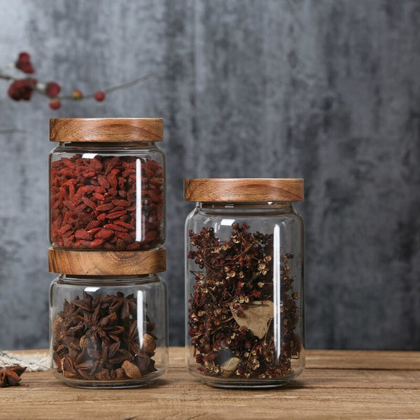 Bohemian Glass Storage Jars